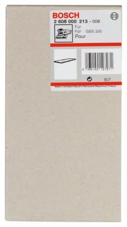 Bosch Schleifplatte 185 X 93 Mm, Für GSS 230 A, GSS 230 AE, Ohne Kletthaftung (2 608 000 213)