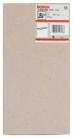 Bosch Schleifplatte 185 X 93 Mm, Für GSS 280 A, GSS 280 AE, Ohne Kletthaftung (2 608 000 215)