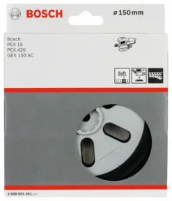 Bosch Schleifteller Weich, 150 Mm, Für GEX 150 AC, PEX 15 AE (2 608 601 051)