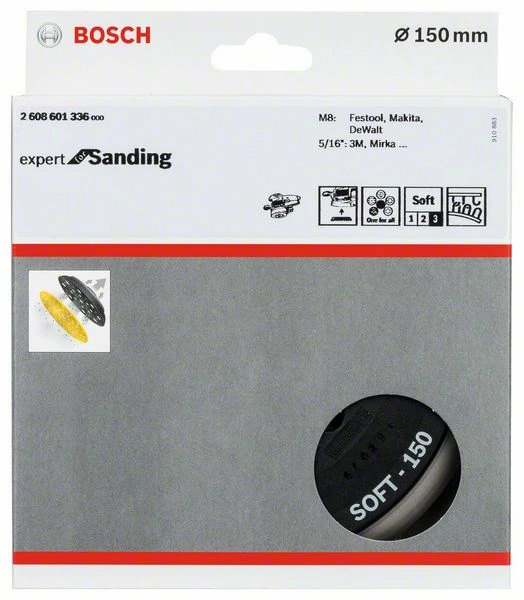 Bosch Schleifteller Multiloch Weich, 150 Mm (2 608 601 336) 4 Bosch Schleifteller Multiloch Weich, 150 Mm (2 608 601 336) – Bild 4