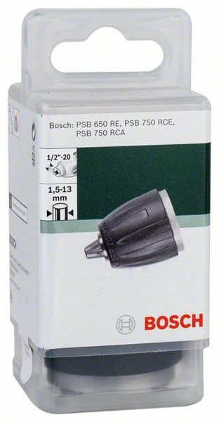 Bosch Schnellspannbohrfutter, D: 1,5 Bis 13 Mm, A: 1/2 Bis 20, Passend Zu PSB 650 (2 609 255 729) 2 Bosch Schnellspannbohrfutter, D: 1,5 Bis 13 Mm, A: 1/2 Bis 20, Passend Zu PSB 650 (2 609 255 729) – Bild 2