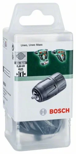 Bosch Schnellspannbohrfutter Uneo, Mit SDS Quick Aufnahme, Spannbereich 0,8 - 10 Mm (2 609 255 733)