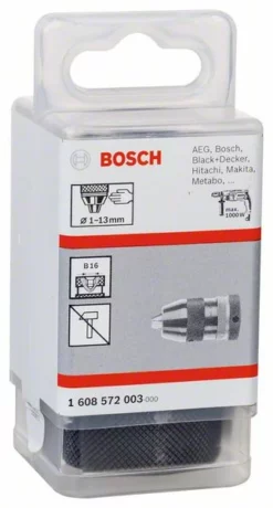 Bosch Schnellspannbohrfutter Bis 13 Mm, 1 Bis 13 Mm, B 16 (1 608 572 003)