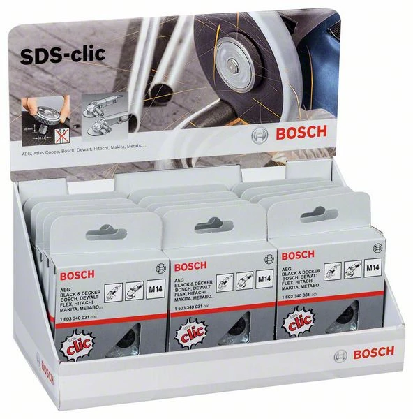 Bosch Schnellspannmutter SDS Clic, 15 Stück (2 607 019 033) 1 Bosch Schnellspannmutter SDS Clic, 15 Stück (2 607 019 033)