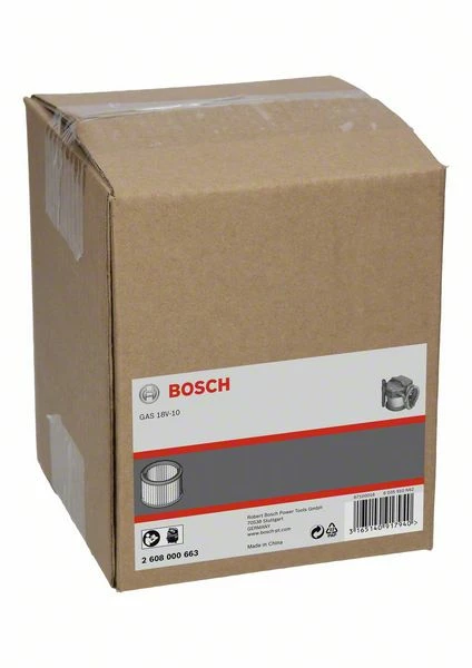 Bosch Faltenfilter, Filteroberfläche 2375 Cm², 125 X 155 Mm, Zubehör Für GAS 18V-10 L (2 608 000 663) 1 Bosch Faltenfilter, Filteroberfläche 2375 Cm², 125 X 155 Mm, Zubehör Für GAS 18V-10 L (2 608 000 663)