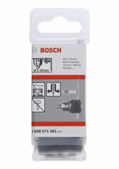 Bosch Zahnkranzbohrfutter Bis 10 Mm, 1 - 10 Mm, 1/2 Zoll - 20, Stationäre Bohrmaschine (1 608 571 061)