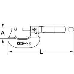 KS Tools Bügelmessschraube, 75-100 Mm -Festool Verkauf TECHZEI 300.055X 5 8 SALL AQU V1 1