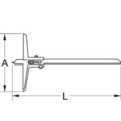 KS Tools Tiefenmessschieber Mit Messstift, 0-80mm -Festool Verkauf TECHZEI 300.05XX 51 61 SALL AQU V1 xjcw zt